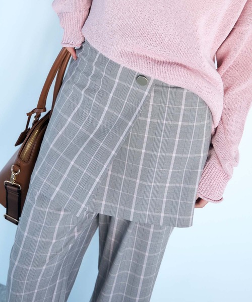 Elura(エルーラ)の「映えラク2WAYキャミ/634733(キャミソール・レディース・ライトグレー/ネイビー/チェック・FREE)」の7枚目の写真