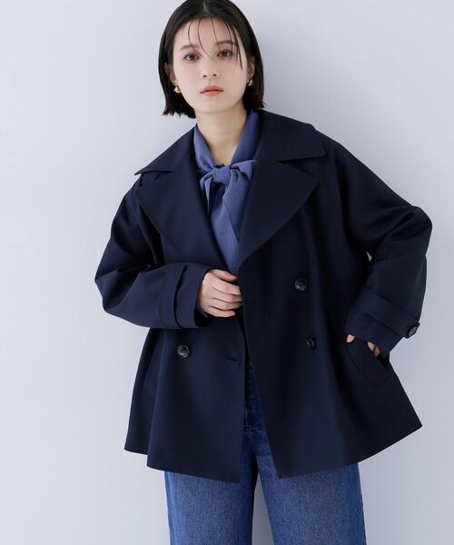【新品タグ付き】Natural Beauty Basic ハーフトレンチコート ◇ハーフトレンチコート（トレンチコート）｜NATURAL BEAUTY BASIC