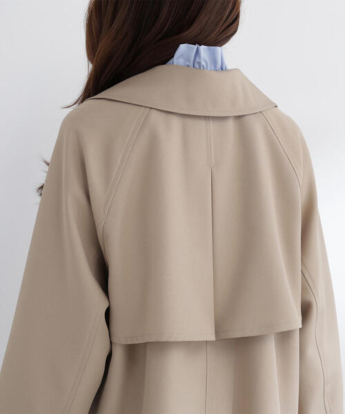 NATURAL BEAUTY BASIC（ナチュラルビューティーベーシック）の「◇ハーフトレンチコート（トレンチコート・レディース・ベージュ/ネイビー/ブルー・SMALL/MEDIUM）」の15枚目の写真