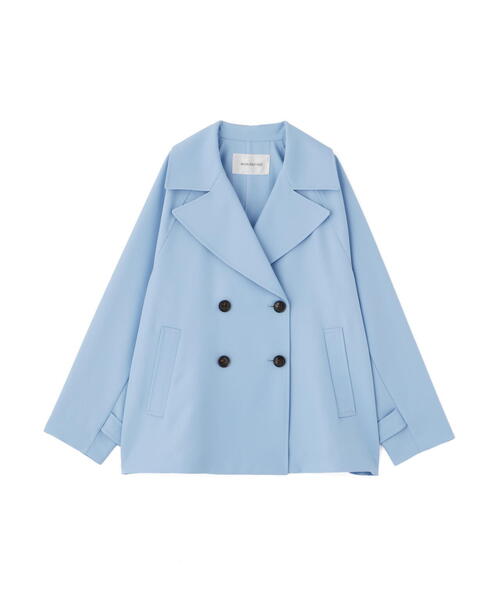 NATURAL BEAUTY BASIC（ナチュラルビューティーベーシック）の「◇ハーフトレンチコート（トレンチコート・レディース・ベージュ/ネイビー/ブルー・SMALL/MEDIUM）」の20枚目の写真