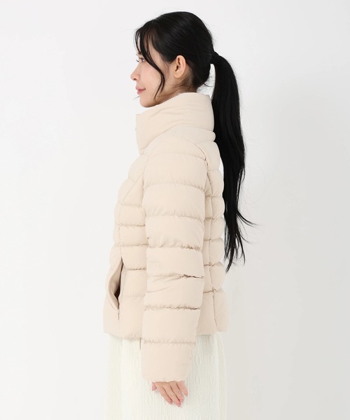 STRAWBERRY-FIELDS（ストロベリーフィールズ）の「ストレッチダウンⅡ_ファー取り外しダウンブルゾン（ダウンジャケット/コート・レディース・ブラック/ベージュ・2）」の3枚目の写真