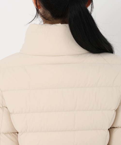 STRAWBERRY-FIELDS（ストロベリーフィールズ）の「ストレッチダウンⅡ_ファー取り外しダウンブルゾン（ダウンジャケット/コート・レディース・ブラック/ベージュ・2）」の6枚目の写真