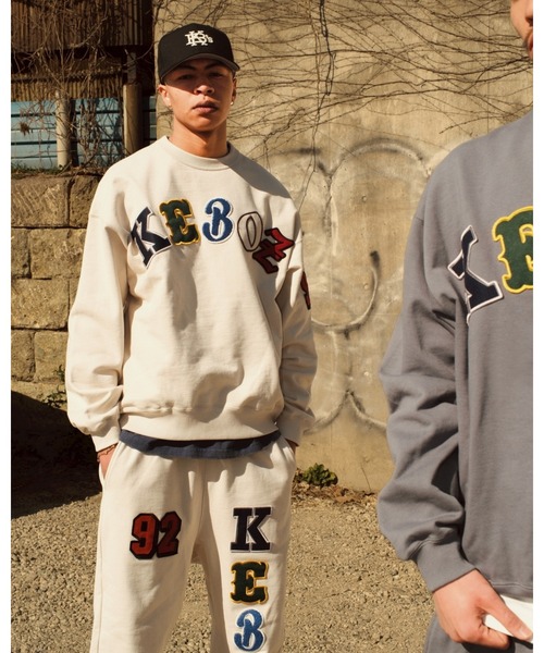 KEBOZ（ケボズ）の「SMR SWEAT PANTS 2（スウェットパンツ・メンズ・チャコールグレー/ネイビー/クリーム/イエロー・XL/L/M/S）」の8枚目の写真