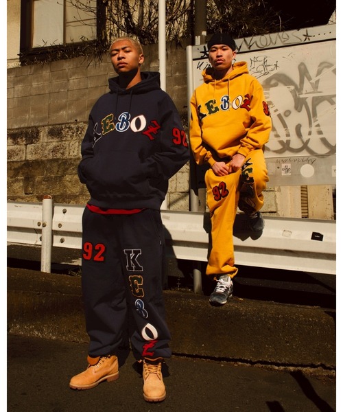 KEBOZ（ケボズ）の「SMR SWEAT PANTS 2（スウェットパンツ・メンズ・チャコールグレー/ネイビー/クリーム/イエロー・XL/L/M/S）」の11枚目の写真