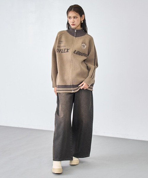 ANAP(アナップ)の「オーバーダイ ボリューム デニムパンツ(デニムパンツ・レディース・ブルー/ブラウン・S/M)」の7枚目の写真