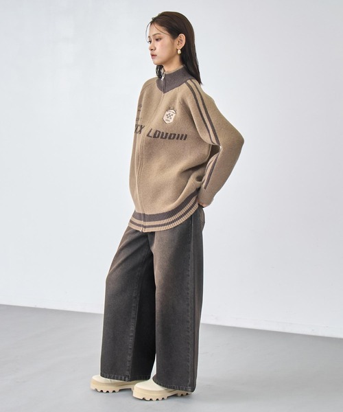 ANAP(アナップ)の「オーバーダイ ボリューム デニムパンツ(デニムパンツ・レディース・ブルー/ブラウン・S/M)」の22枚目の写真