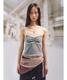 SOMSOC（ソムソック）の「DELL TERRY SLEEVELESS TOP_M.GREY（Tシャツ/カットソー）」