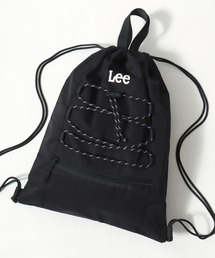Lee/リー ロゴ ワンポイント刺繍 2Way ドローコード ナップサック/巾着バッグ/バックパック リュックサック/トートバッグ/レディース メンズ