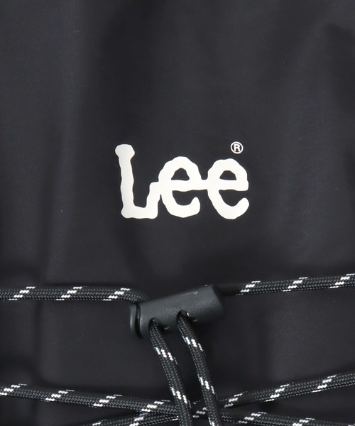 Lee(リー)の「Lee/リー ロゴ ワンポイント刺繍 2Way ドローコード ナップサック/巾着バッグ/バックパック リュックサック/トートバッグ/レディース メンズ(バックパック/リュック・レディース・ベージュ/ライトグレー/ブラック・FREE)」の11枚目の写真