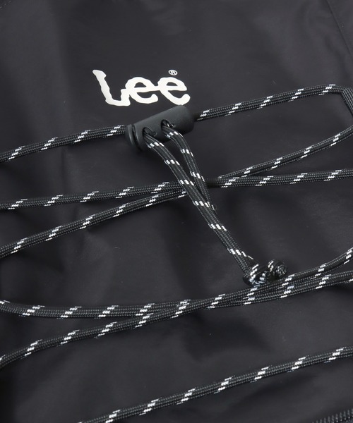 Lee(リー)の「Lee/リー ロゴ ワンポイント刺繍 2Way ドローコード ナップサック/巾着バッグ/バックパック リュックサック/トートバッグ/レディース メンズ(バックパック/リュック・レディース・ベージュ/ライトグレー/ブラック・FREE)」の13枚目の写真