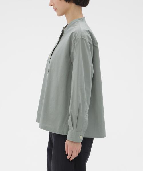 MHL.（エムエイチエル）の「COMPACT COTTON POPLIN SHIRT（シャツ/ブラウス・レディース・ホワイト系その他3/グリーン系その他5・1/2）」の19枚目の写真