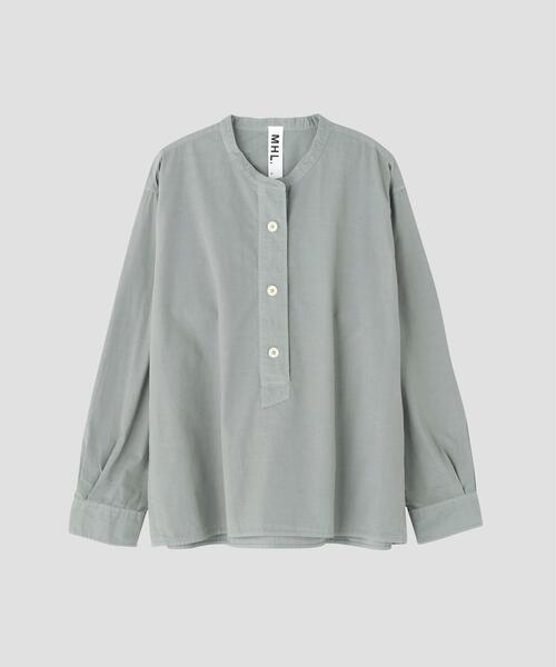 MHL.（エムエイチエル）の「COMPACT COTTON POPLIN SHIRT（シャツ/ブラウス・レディース・ホワイト系その他3/グリーン系その他5・1/2）」の20枚目の写真