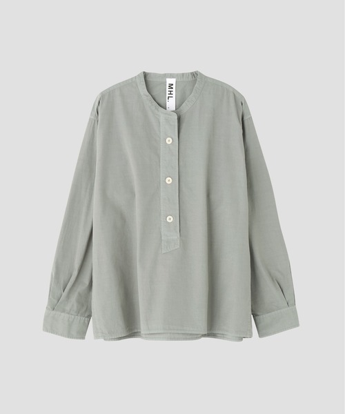 MHL.（エムエイチエル）の「COMPACT COTTON POPLIN SHIRT（シャツ/ブラウス・レディース・ホワイト系その他3/グリーン系その他5・1/2）」の10枚目の写真