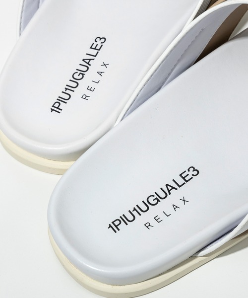 1PIU1UGUALE3 RELAX (ウノピゥウノウグァーレトレ リラックス)の「1PIU1UGUALE3 RELAX(ウノピゥウノウグァーレトレ リラックス)クロスストラップサンダル(サンダル・メンズ・ホワイト/ブラック・28/27/26/25)」の16枚目の写真