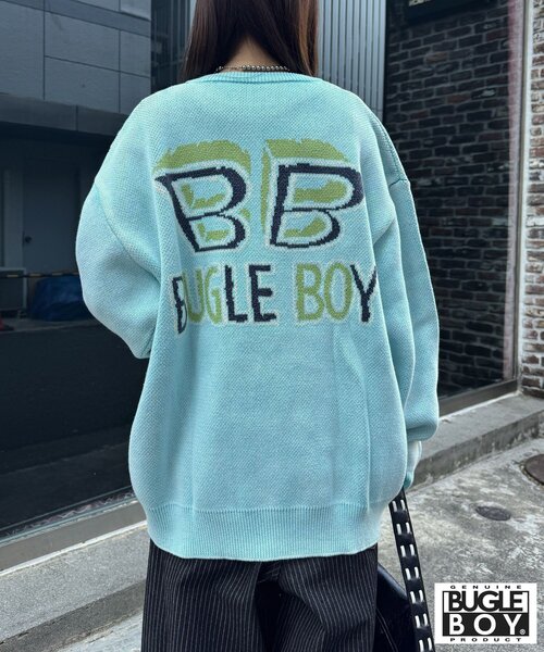 CIAOPANIC（チャオパニック）の「【BUGLE BOY/ビューグル ボーイ】フェードニット（ニット/セーター・レディース・グレー/ブラック/サックスブルー・FREE）」の18枚目の写真