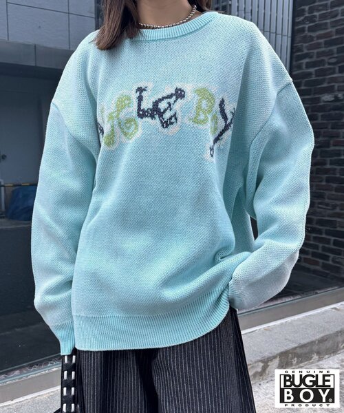 CIAOPANIC（チャオパニック）の「【BUGLE BOY/ビューグル ボーイ】フェードニット（ニット/セーター・レディース・グレー/ブラック/サックスブルー・FREE）」の20枚目の写真