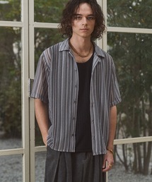 Casper John（キャスパージョン）の「Stripe lace shirts/ストライプレースシャツ（シャツ/ブラウス）」