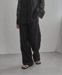 notch. | パッチワーク風刺繍パンツ(その他パンツ)