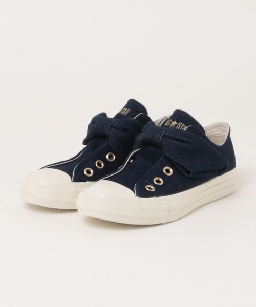 CONVERSE(コンバース)の「《CONVERSE》ALL STAR RIBBONSTRAP DM OX オールスター リボンストラップ DM OX(スニーカー・レディース・ネイビー/ブラック・23.0cm/23.5cm/24.0cm/24.5cm/22.5cm)」の2枚目の写真