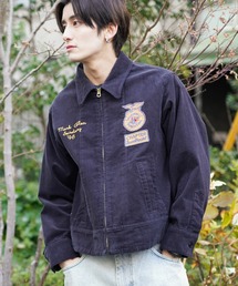 THRIFTY LOOK（スリフティールック）の「THRIFTY LOOK / スリフティールック SWEET HEART FFA JACKET FFAジャケット 刺繍 コーディロイジャケット（ブルゾン）」