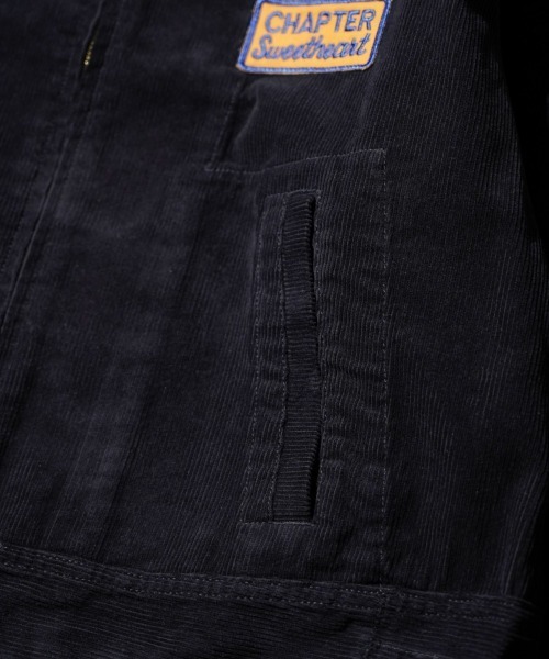THRIFTY LOOK(スリフティールック)の「THRIFTY LOOK / スリフティールック SWEET HEART FFA JACKET FFAジャケット 刺繍 コーディロイジャケット(ブルゾン・メンズ・ホワイト・LARGE/MEDIUM)」の14枚目の写真