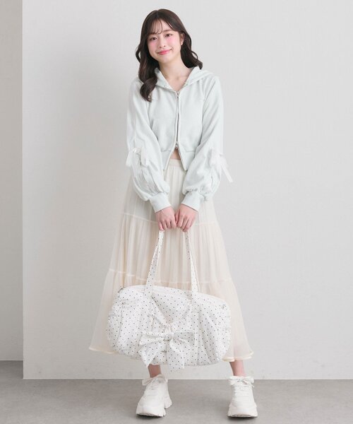 セール】袖レースアップジップパーカー（パーカー）｜OLIVE des OLIVE