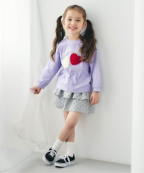 apres les cours（アプレレクール）の「【WEB限定】カットソーフリルキュロット_ジュニア対応（その他パンツ・キッズ・ピンク/その他3/ブラック/グレー・140/130/120/110/100/90/80）」の9枚目の写真