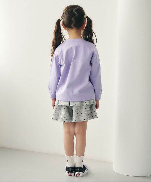 apres les cours（アプレレクール）の「【WEB限定】カットソーフリルキュロット_ジュニア対応（その他パンツ・キッズ・ピンク/その他3/ブラック/グレー・140/130/120/110/100/90/80）」の10枚目の写真