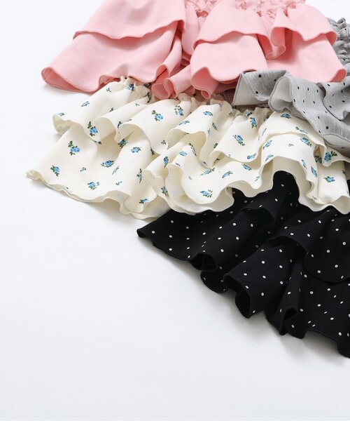 apres les cours（アプレレクール）の「【WEB限定】カットソーフリルキュロット_ジュニア対応（その他パンツ・キッズ・ピンク/その他3/ブラック/グレー・140/130/120/110/100/90/80）」の16枚目の写真