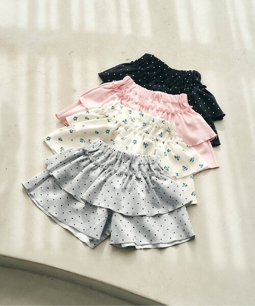 apres les cours（アプレレクール）の「【WEB限定】カットソーフリルキュロット_ジュニア対応（その他パンツ・キッズ・ピンク/その他3/ブラック/グレー・140/130/120/110/100/90/80）」の17枚目の写真