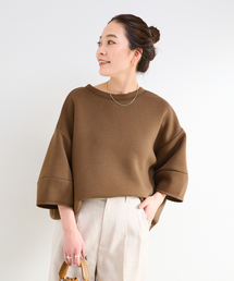 B.C STOCK（ベーセーストック）の「《追加4》手洗い可 / ダンボールハーフスリーブプルオーバー（Tシャツ/カットソー）」