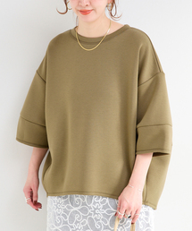 B.C STOCK（ベーセーストック）の「《追加4》手洗い可 / ダンボールハーフスリーブプルオーバー（Tシャツ/カットソー）」