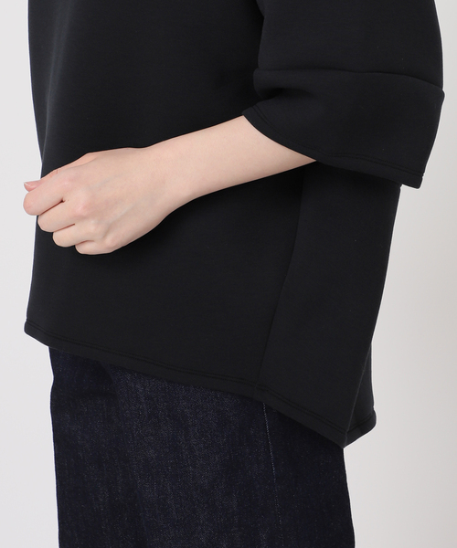 B.C STOCK（ベーセーストック）の「《追加4》手洗い可 / ダンボールハーフスリーブプルオーバー（Tシャツ/カットソー・レディース・ブラウン/ホワイト/カーキ/チャコールグレー/ネイビー/スミクロ/イエロー・FREE）」の17枚目の写真