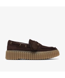 Clarks（クラークス）の「Torhill Boat   トーヒルボート (ダークブラウンスエード)（ローファー）」
