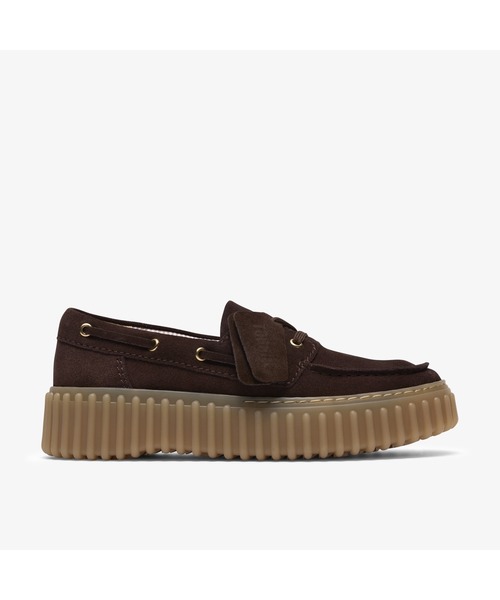 Clarks(クラークス)の「Torhill Boat / トーヒルボート (ダークブラウンスエード)(ローファー・レディース・ダークブラウン・UK6/UK5.5/UK5/UK4.5/UK4/UK3.5/UK3)」の1枚目の写真