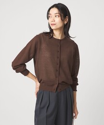 ハニカム クロップド ニット カーディガン