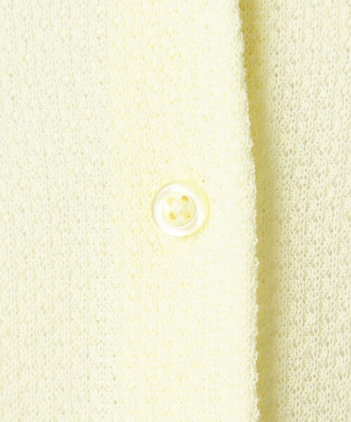 green label relaxing(グリーンレーベルリラクシング)の「ハニカム クロップド ニット カーディガン(カーディガン/ボレロ・レディース・ライトブルー/ダークブラウン/ライトグレー/イエロー・FREE)」の21枚目の写真