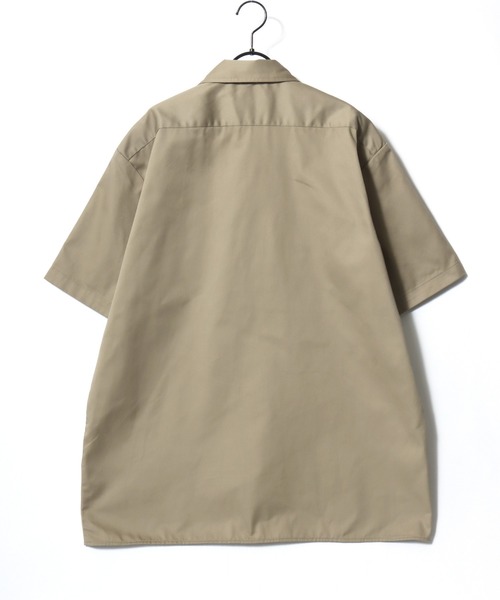 Dickies（ディッキーズ）の「Dickies/ディッキーズ 1574 SS Work Shirt/オーバーサイズ TCツイル 無地 ワークシャツ/半袖シャツ/レディース メンズ（シャツ/ブラウス・メンズ・ブラック/ベージュ/チャコールグレー/ネイビー・M/L/XL）」の14枚目の写真