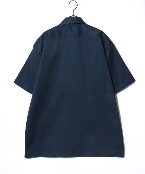 Dickies（ディッキーズ）の「Dickies/ディッキーズ 1574 SS Work Shirt/オーバーサイズ TCツイル 無地 ワークシャツ/半袖シャツ/レディース メンズ（シャツ/ブラウス・メンズ・ブラック/ベージュ/チャコールグレー/ネイビー・M/L/XL）」の16枚目の写真