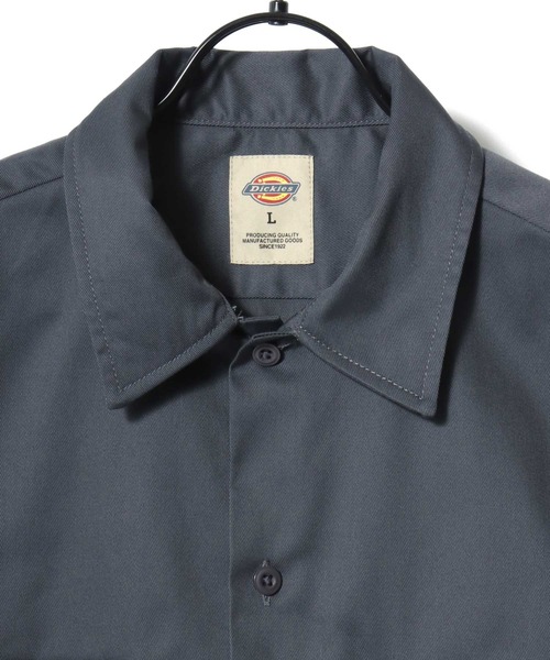 Dickies（ディッキーズ）の「Dickies/ディッキーズ 1574 SS Work Shirt/オーバーサイズ TCツイル 無地 ワークシャツ/半袖シャツ/レディース メンズ（シャツ/ブラウス・メンズ・ブラック/ベージュ/チャコールグレー/ネイビー・M/L/XL）」の17枚目の写真