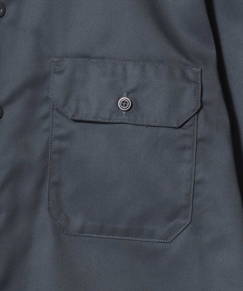 Dickies（ディッキーズ）の「Dickies/ディッキーズ 1574 SS Work Shirt/オーバーサイズ TCツイル 無地 ワークシャツ/半袖シャツ/レディース メンズ（シャツ/ブラウス・メンズ・ブラック/ベージュ/チャコールグレー/ネイビー・M/L/XL）」の18枚目の写真