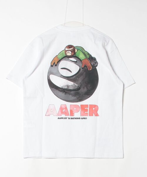 AAPE BY A BATHING APE(エーエイプバイアベイシングエイプ)の「AAPER "ALDO & PLANET" TEE(Tシャツ/カットソー・メンズ・ホワイト・LARGE/MEDIUM/X-LARGE/SMALL/XX-LARGE)」の6枚目の写真