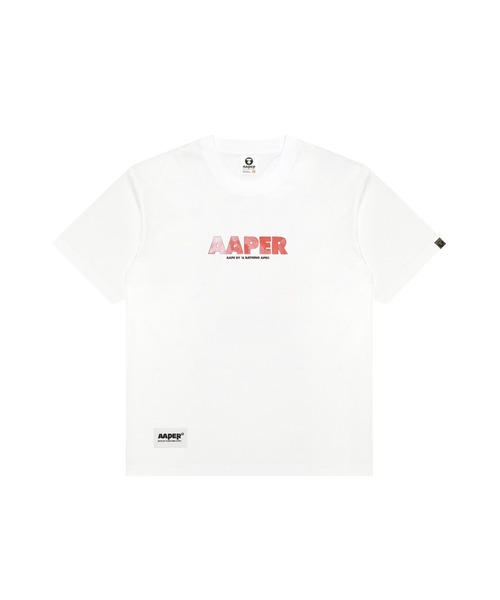 AAPE BY A BATHING APE(エーエイプバイアベイシングエイプ)の「AAPER "ALDO & PLANET" TEE(Tシャツ/カットソー・メンズ・ホワイト・LARGE/MEDIUM/X-LARGE/SMALL/XX-LARGE)」の1枚目の写真