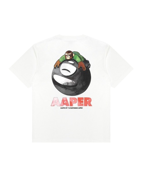 AAPE BY A BATHING APE(エーエイプバイアベイシングエイプ)の「AAPER "ALDO & PLANET" TEE(Tシャツ/カットソー・メンズ・ホワイト・LARGE/MEDIUM/X-LARGE/SMALL/XX-LARGE)」の2枚目の写真