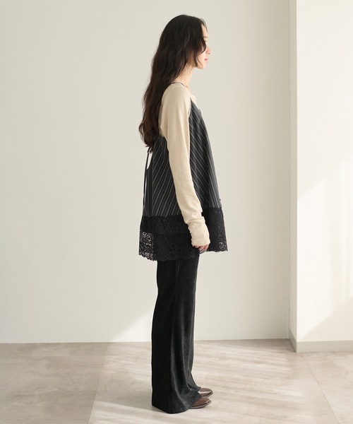 apres jour clair（アプレジュールクレア）の「【apres jour clair】アソートレースレースキャミチュニック（チュニック・レディース・オフホワイト/アイボリー/ブラック・X-LARGE/フリー）」の19枚目の写真