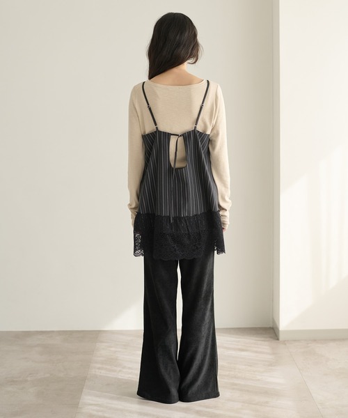 apres jour clair（アプレジュールクレア）の「【apres jour clair】アソートレースレースキャミチュニック（チュニック・レディース・オフホワイト/アイボリー/ブラック・X-LARGE/フリー）」の20枚目の写真