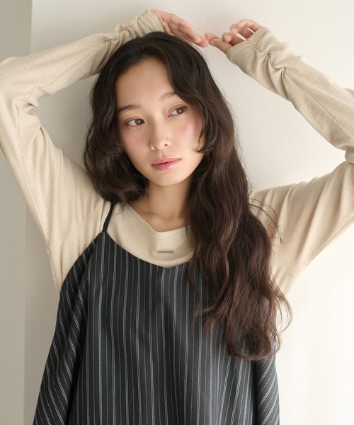 apres jour clair（アプレジュールクレア）の「【apres jour clair】アソートレースレースキャミチュニック（チュニック・レディース・オフホワイト/アイボリー/ブラック・X-LARGE/フリー）」の15枚目の写真