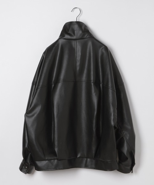 Heather(ヘザー)の「フェイクレザーBIGライダースブルゾン 656557(ブルゾン・レディース・アイボリー/ブラウン/ブラック・FREE)」の17枚目の写真