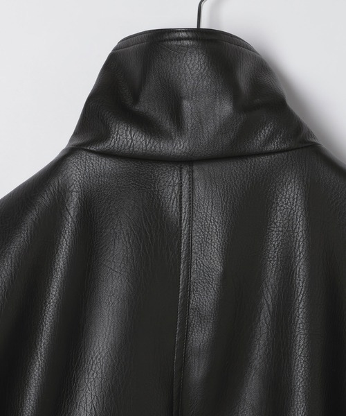 Heather(ヘザー)の「フェイクレザーBIGライダースブルゾン 656557(ブルゾン・レディース・アイボリー/ブラウン/ブラック・FREE)」の18枚目の写真