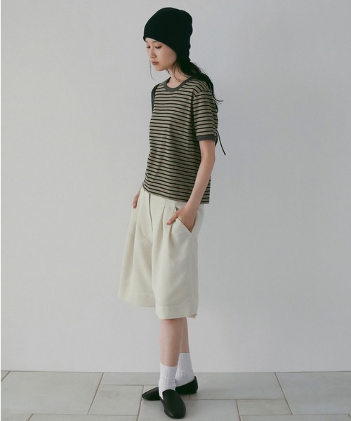 anuke(アンヌーク)の「Knit Beanie(ニットキャップ/ビーニー・レディース・ピンク/ネイビー/チャコールグレー・FREE)」の4枚目の写真